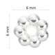 thumbnail image 2 of 2000 PCS Delicate Flower Flowed Beads Beads de plástico Accesorios para la joyería para DIY, 2 of 5