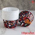 thumbnail image 1 of PENGXIANG 10Pcs Halloween Rolled Edge Cake Cup Muffin Cup High Temperature Paper Tray, 1 of 4