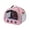 Pink, variant on Portable Breathable Pet Carrier 9x8x7.5 Inch Backpack for Small Birds Parrots Hamsters Vet Visit with Shoulder Strap