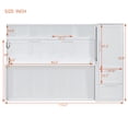 thumbnail image 2 of White Queen Size Murphy Bed with Drawers, 2 of 9