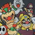 thumbnail image 2 of Super Mario Shirt Men's Villains Bowser Boo Waluigi Destressed Short Sleeve Tee, 2 of 5
