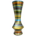thumbnail image 1 of Heather Ann Creations W137413-1701A Stripes 24 in. Ceramic Floor Vase - Multi-Color, 1 of 1