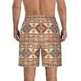 thumbnail image 3 of Kdxio Traditional Tribal Aztec Pattern Mens Casual Shorts - Drawstring Summer Beach Sports Shorts for Men, 3 of 9