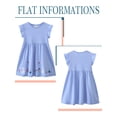 thumbnail image 6 of HWJAD Baby Girls Flutter Sleeve Princess Polk Dot Printed Dress Toddlers Spring Summer Dress Rabbit 5T, 6 of 6