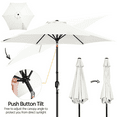 thumbnail image 4 of Renwick 9 Ft Outdoor Patio Umbrella with Push Button Tilt and Crank, Cream, 4 of 9