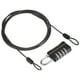 thumbnail image 1 of Candado de combinación de 4 dígitos Uxcell con cable de seguridad 1 juego candado exterior cadena negro 6.5 pies, 1 of 7