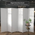 thumbnail image 6 of Red Lantern 6 ft. Tall Woven Fiber Folding Screen - White - 6 Panel, 6 of 6