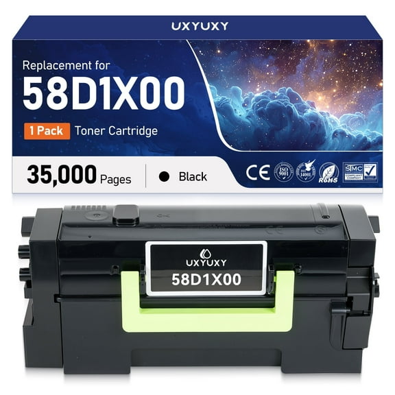 58D1X00 Extra High Yield Toner Cartridge Compatible for MS725, MS823, MS824, MS825, MS826, MX721, MX722, MX725, MX822, MX824, MX826 Laser Printer (1 Pack)