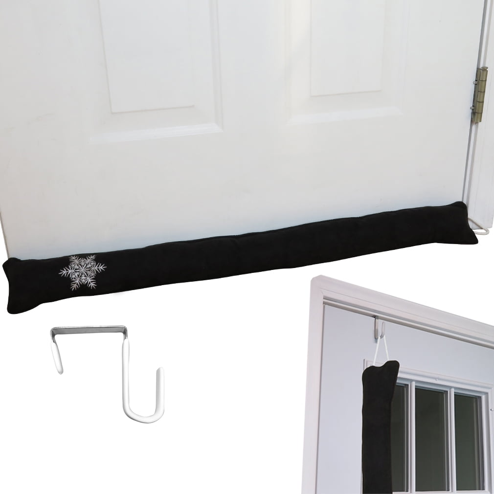 Evelots Door Draft Stopper36 inch With Over the Door HookHeat Stays