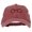 Wine, variant on Perfect Round Eyeglasses Embroidered Unstructured Cotton Cap - Wine OSFM