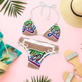thumbnail image 6 of Thanksgiving Font Adjustable Strap Bikini Set with Detachable Sponge, Two-Pack - Ideal for Beach and Pool Parties, 6 of 6