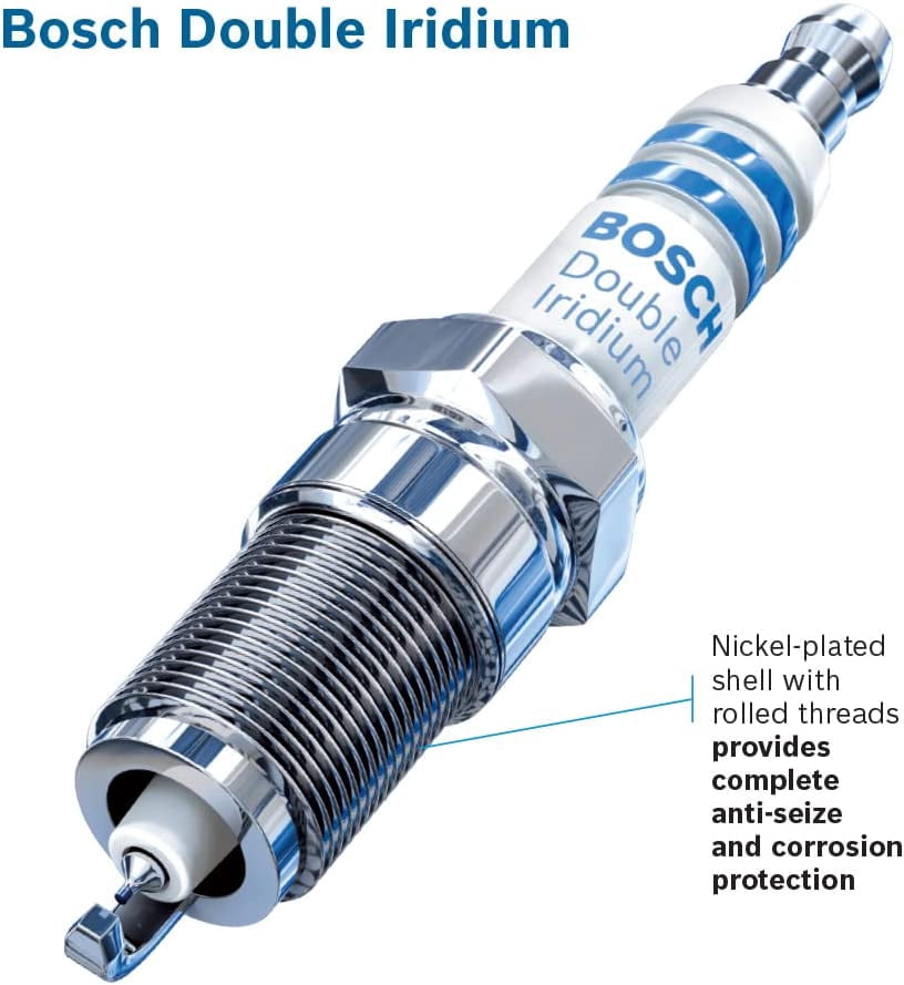 Bosch 96337 OE Fine Wire Double Iridium Spark Plug (4 Pack)