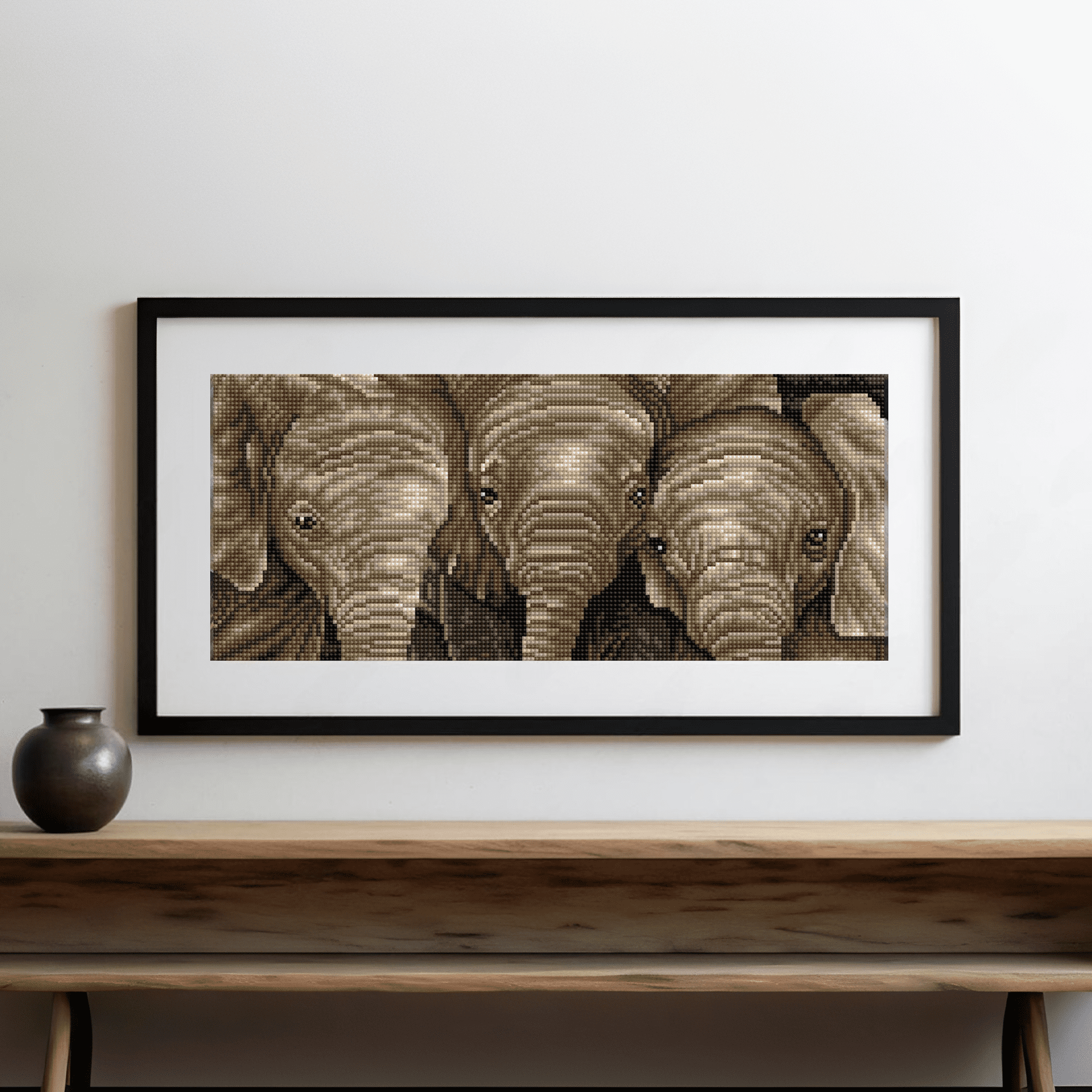 Diamond Dotz Trunk Call Elephant Diamond Painting Kits for Adults - Diamond Art Kits a Relaxing Creative Craft Kit with Dotz Gems 10.4"x18.3"