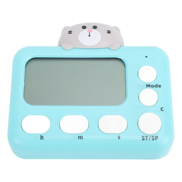 Temporizador De Cocina Digital De Dibujos Animados, Temporizador De Conteo De Animales Lindos Magnéticos Y Electrónicos Con Pantalla LCD Adecuada Para La Escuela De Cocina Para