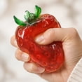 thumbnail image 6 of Simulation Strawberry Fruit Squishy for Adults Soft Silicone Sensory Gadget Realistic 2.76 Inch Red Office Desk Accessory Pressure Relief Tool 1 Pack, 6 of 8