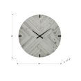 thumbnail image 4 of Monarch Specialties - Clocks, 30" Round, Large Oversized, Wall Clock, Grey, Contemporary, Modern, 4 of 5