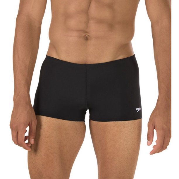 Speedo Mens Poly Endurance Square Leg Jammer SwimsuitSize 30323436 Black