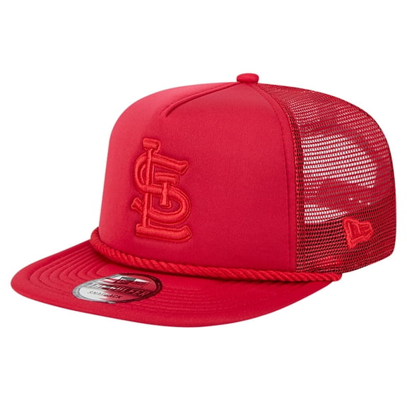 Men's New Era Red St. Louis Cardinals Tone Foam Meshback Golfer Snapback Hat