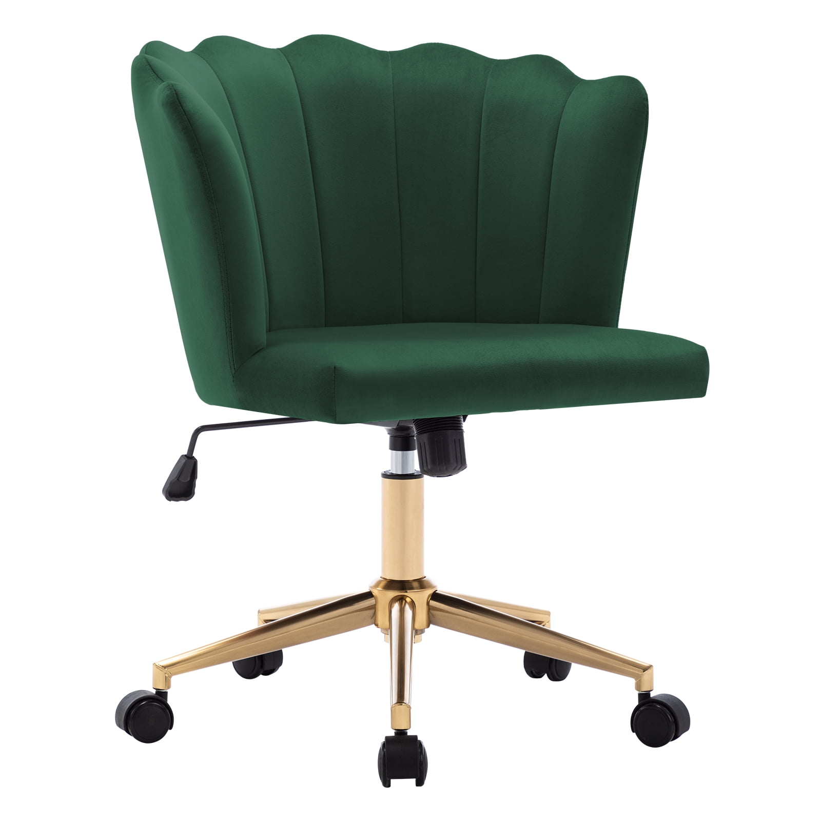 Duhome Home Office Chair Task Chair Velvet Swivel Dark Green 1 Pcs