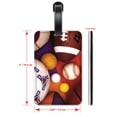 thumbnail image 2 of Sports Balls - Luggage ID Tags / Suitcase Identification Cards - Set of 2, 2 of 5
