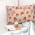 thumbnail image 4 of Balery 70s Mushroom Funda de Cojín Estampada, Regalos para Mujeres, Regalos de Amor para Ella, Regalos para Novia o Esposa, Funda de Almohada-16"x24", 4 of 6
