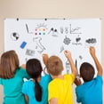 thumbnail image 4 of Magnetic Dry Erase Whiteboard – Wall Mount – Smooth Non-Ghosting – Black Aluminum Frame – Deep Pen Tray – Easy Mount – Office, School, Home & Conference – 60x40"- White, 4 of 6