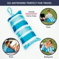 thumbnail image 6 of AquaPro Deluxe Unisex Pool Lounge and Backrest with Mat for Adults, Blue, 6 of 7