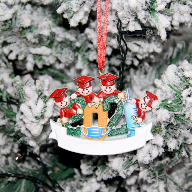 Resina De Navidad Navidad Familia Diy Bendiciones Escritas A Mano Colgantes De Muñeco De Nieve Regalo Para Amigo O Familia Speravity HA040823-30