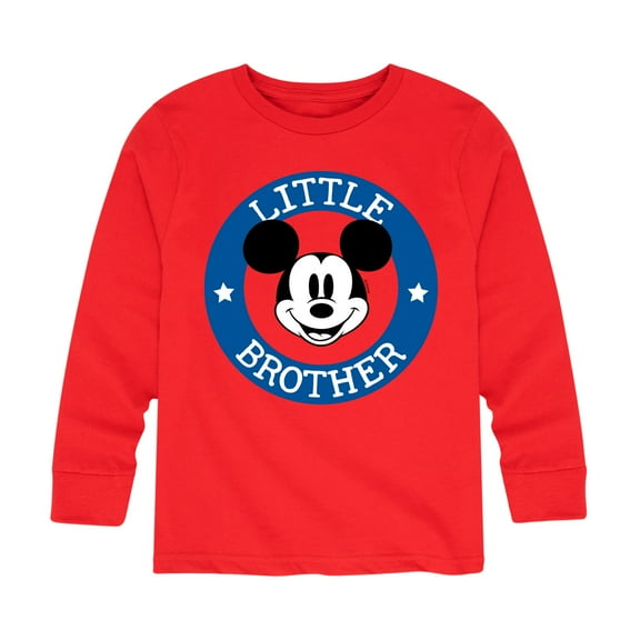 Disney Jr. Mickey & Friends - Mickey Little Brother - Youth Long Sleeve Graphic T-Shirt