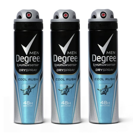 Degree Men Antiperspirant Deodorant Cool Rush 3.8 oz 3 Count