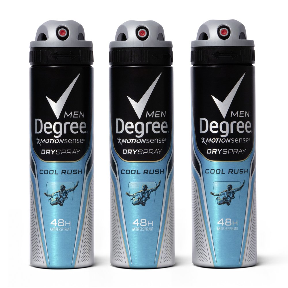 Degree Men Antiperspirant Deodorant Cool Rush 3.8 oz 3 Count Walmart