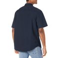 thumbnail image 2 of Calvin Klein Men's Solid Pocket Button-Down Short Sleeve Easy Shirt, Dark Sapphire, Extra Extra Large, 2 of 2