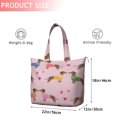 thumbnail image 4 of Colorful Funny Dachshund Travel Tote Bags for Women Carry On,Large Weekender Bags for Women Travel,Multi Functional Duffle Bag for Work,Shopping,Sports, 4 of 5