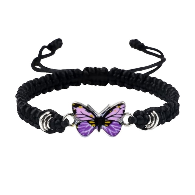 Xihbxyly Pulsera de Pareja Tejida a Mano, Regalo de Amistad Ajustable, Cuerda de Seda Suave, Cómoda, Diseño Único, Regalo de Cumpleaños, Joyería Multiusos, Longitud de 16 a 32 Cm.