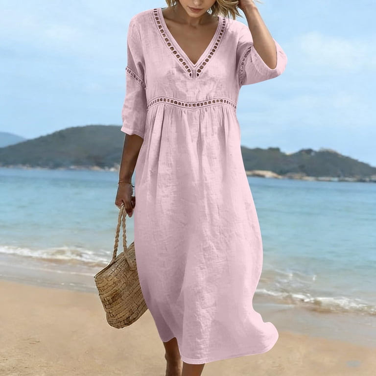 linen house dress Hyacinth Aqua Embroidered Ruthie Mini Aqua Linen / XXL or a cozy day at home Ferrara White Slip Dress –