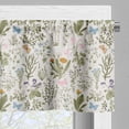 thumbnail image 5 of Ambesonne Floral Valance & Curtain, Vintage Garden Plants, 55"x24", Reseda Green Beige, 5 of 6