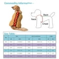 thumbnail image 3 of Hot Dog Pet Dog Costumes，Funny Food Halloween Pet Apparel Costume Halloween Party Dog Clothing Funny Pets Party Cosplay Apparel for Small Dogs and Cats(2XS,Light Brown), 3 of 9