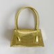 thumbnail image 5 of Bolso de axila para mujer Bolso de mujer informal con patrón de cocodrilo de cuero PU (Oro), 5 of 6