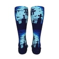 thumbnail image 6 of KLL Halloween Trick Or Treat Print Cool Socks Men's Women's Crew Socks Funny Crazy Novelty Stockings, 6 of 8