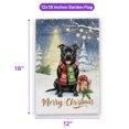 thumbnail image 5 of Merry Christmas Pitbull Snowy Winter with Gifts Tree Decorations Garden Flag 12x18in Double Sided Terrier Dog Lover Outdoor Decor - 12020, 5 of 5