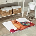 thumbnail image 7 of Pofeuu Cozy Knitting Llama Print Flannel Doormats Rug16"x24"Rug Washable Doormats Indoor Outdoor Rugs for Layered Front Door Mats, Porch, Kitchen, Entryway, 7 of 7