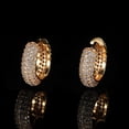 thumbnail image 4 of Men Hip-pop Style Earrings Small Hoop Hinged Copper Earrings for Night Club Outfit Matching, 4 of 5