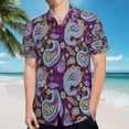thumbnail image 5 of High Quality Hawaiian Shirts for Men Short Sleeve Aloha Beach Shirt Floral Summer Casual Button Down Shirts Blouses X7SBV7, 5 of 7