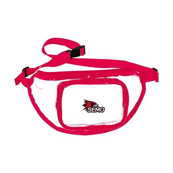Logo Brands 423-881 Southeast Missouri Clear Fanny Pack
