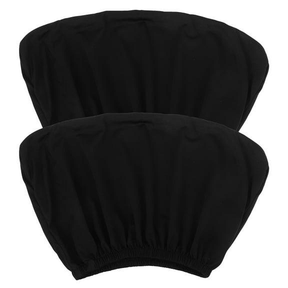 AURARMLET Elastic Black Office Chair Cover - Stylish, Dust-Resistant, Comfortable, 2Pcs