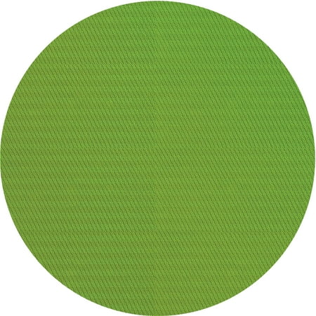 

Ahgly Company Indoor Round Patterned Dark Lime Green Area Rugs 6 Round