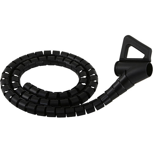 BLACK 2.5m 8'ft Cable Tidy Set 15mm Diameter with Special Wrapping Tool 