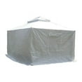 thumbnail image 6 of Gazebo Accessories 12' x 12' Double Roof Universal Winter Gazebo Cover for Hardtop Gazebos,Enclosed Cover with Sidewalls and Mesh Windows Waterproof (White) by domi outdoor living, 6 of 6