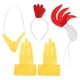 thumbnail image 1 of 1 Juego de disfraz de pollito, diadema de pollito, garra de cola de pollito, accesorios de utilería para Cosplay, 1 of 6