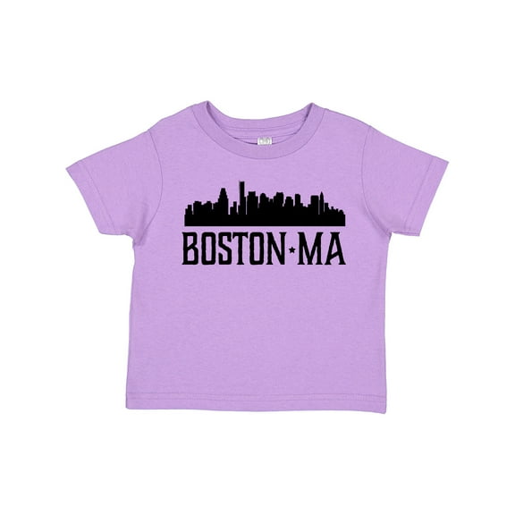 Inktastic Boston Massachusetts Skyline City Silhouette Boys or Girls Toddler T-Shirt